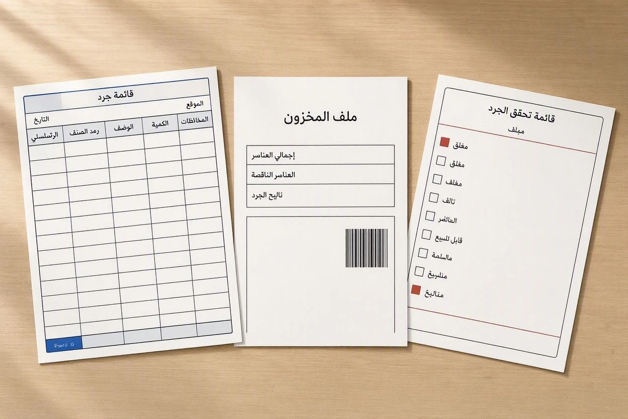 نماذج جرد المستودعات
