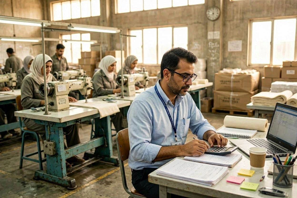 محاسب تكاليف في المصنع
