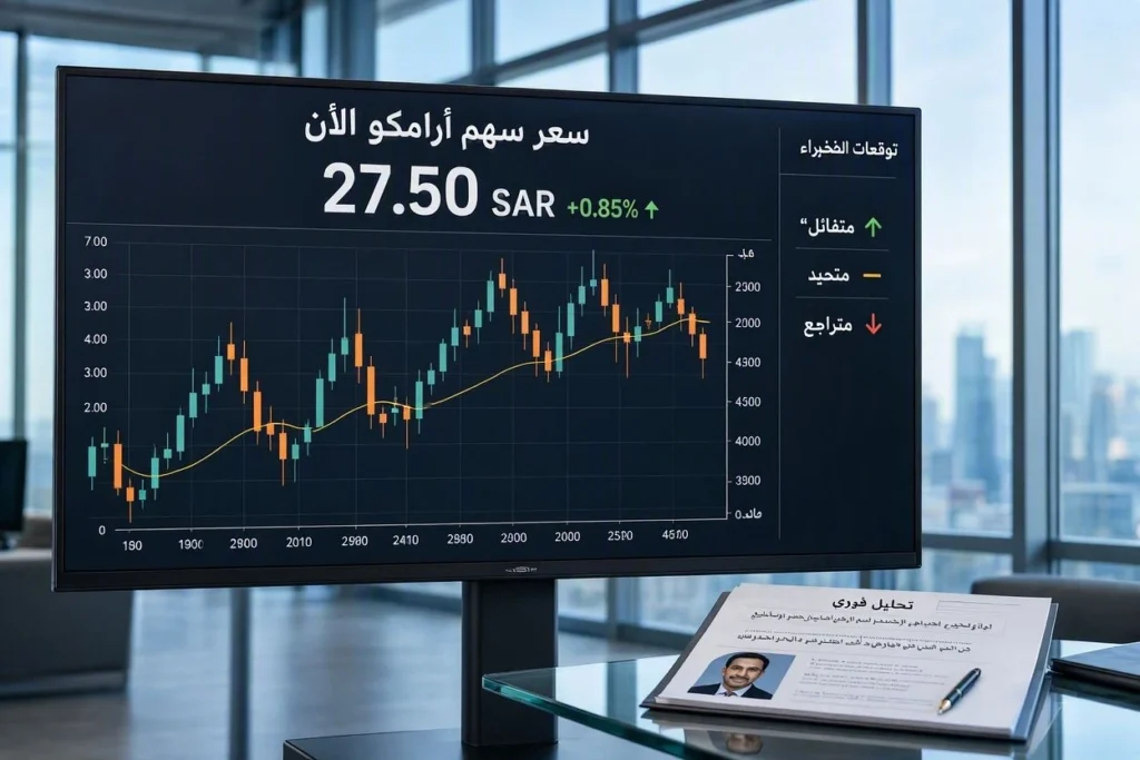 كيف تقرأ بيانات سهم ارامكو