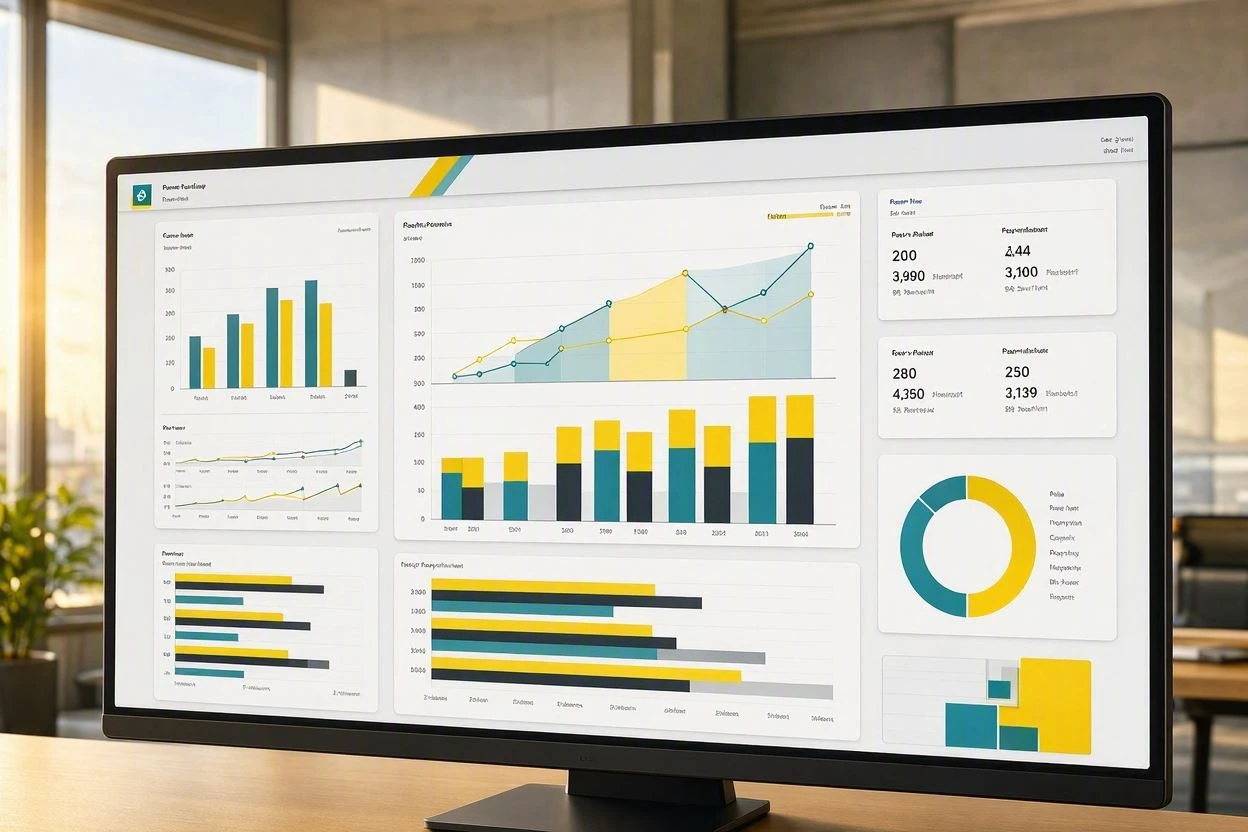 تصميم داش بورد power bi