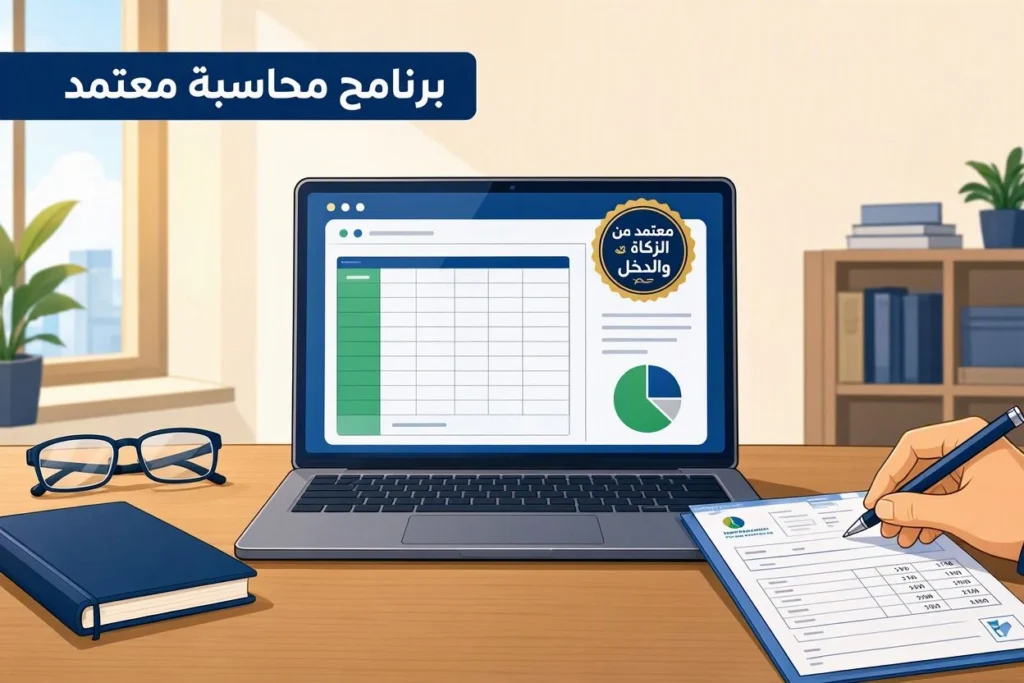 برنامج محاسبة معتمد من الزكاة والدخل